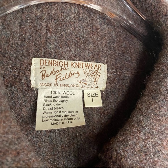 Vintage Denbigh Knitwear Womens Wool Button front Sweater Jacket size Large Chic - Picture 8 of 10